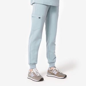 FIGS Dusty Blue Zamora Jogger Scrub Pants